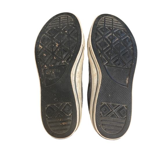 Converse Mens 9 womens 10.5 Grey lizard print High tops - Picture 5 of 6